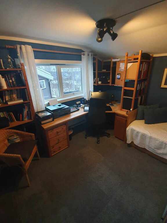 Terje's office, internet and extra bed.