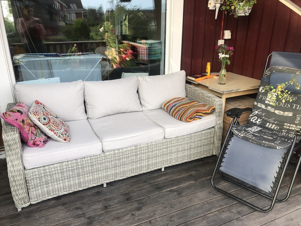 Sofa on the terrace 