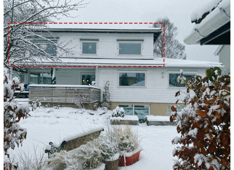 Flat with ballong in the second floor