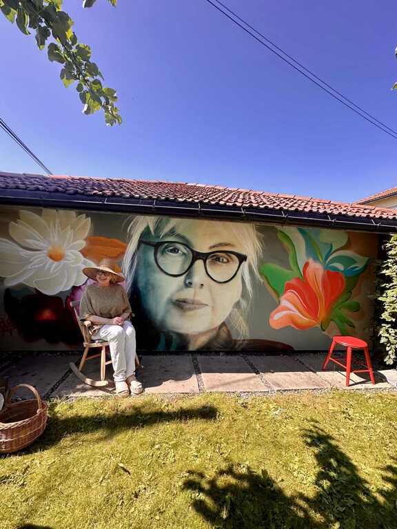 Our graffiti in the garden