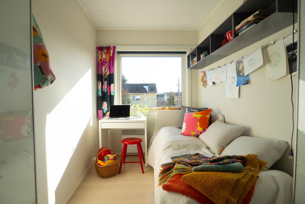 Room with a double bed (pull-out bed).