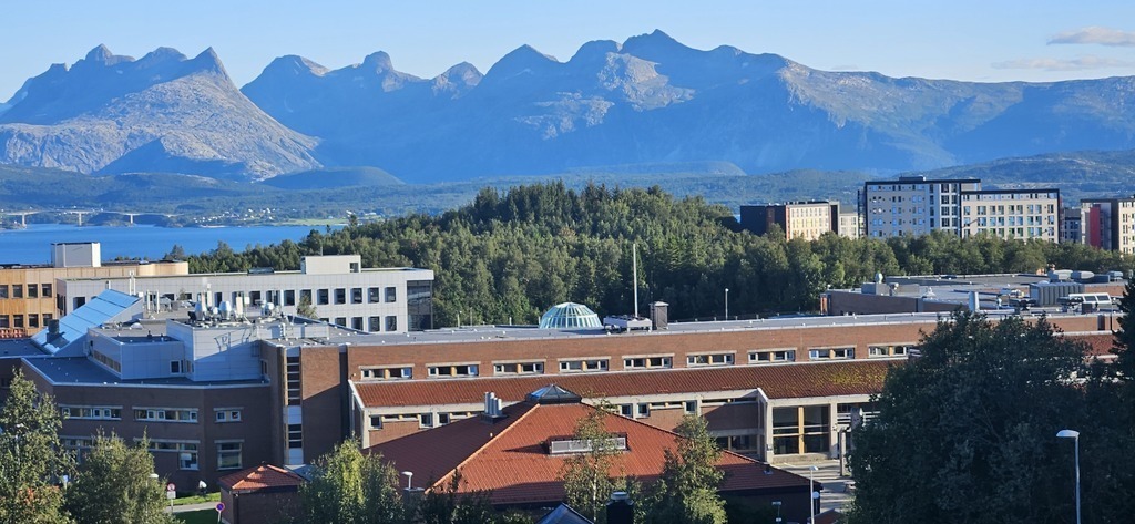 The view from the livingroom and the terrace