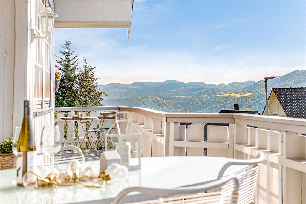 View from balcony outside kitchen