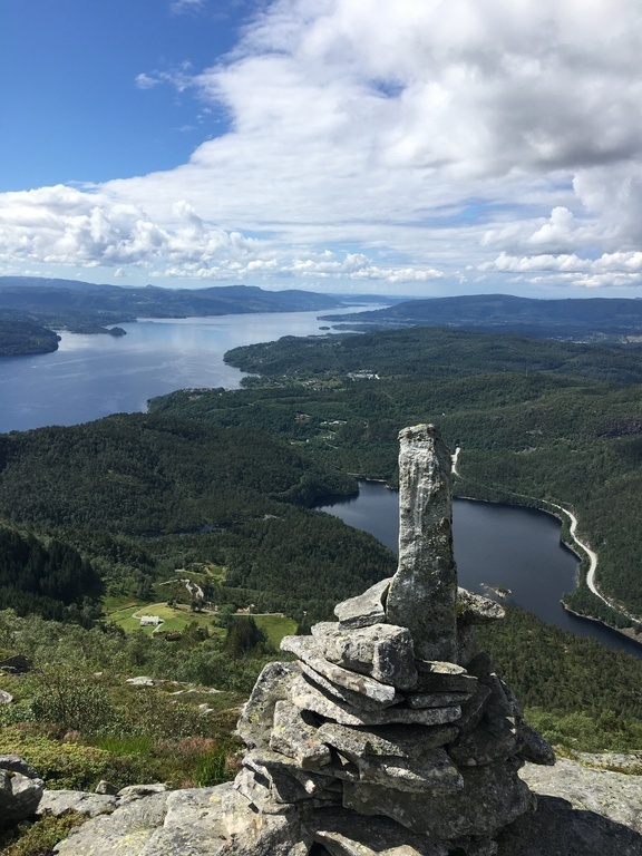 Husdal mountain 25 km away