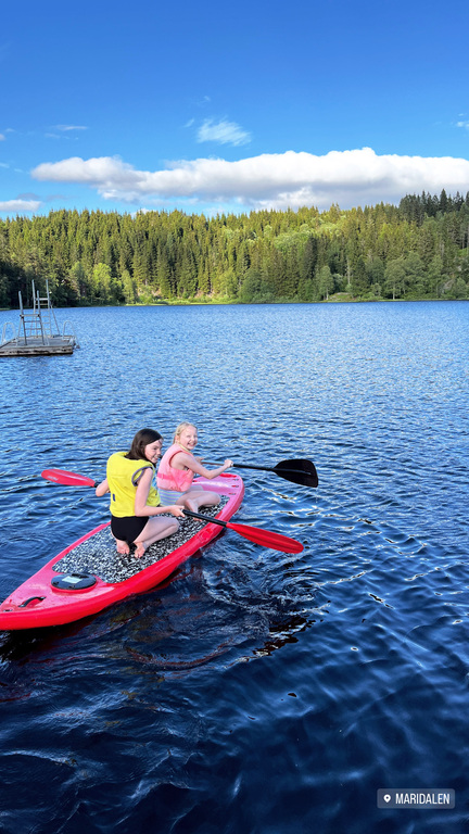 Movann lake. With free use of facilities for adults and kids