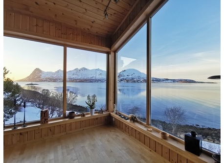 The view from inside the house