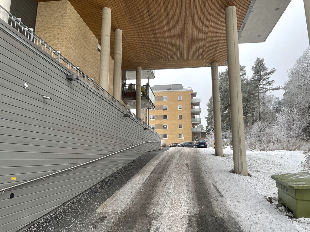 Our home in the background