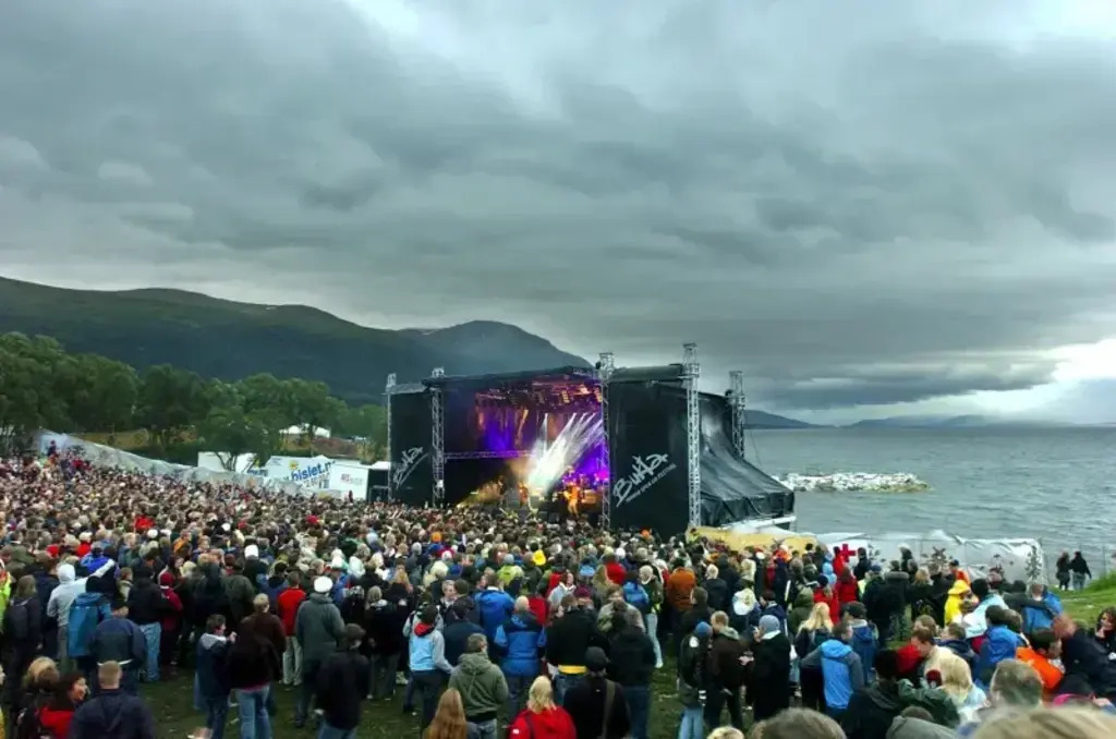 Bukta Open Air Music Festival every July,  15 minutes walk from our home. 