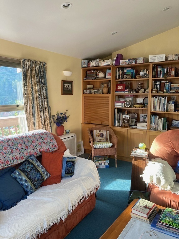 We use our main living room for reading, entertaining and tv watching. There is access to the garden, courtyard and balcony. 