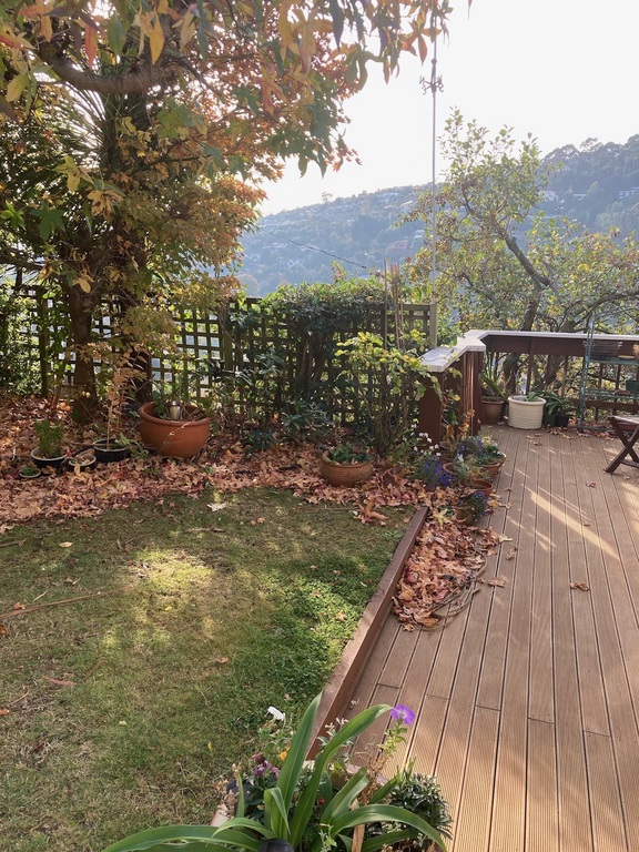 There are trees to give shade and privacy, while still seeing out to the valley view. 