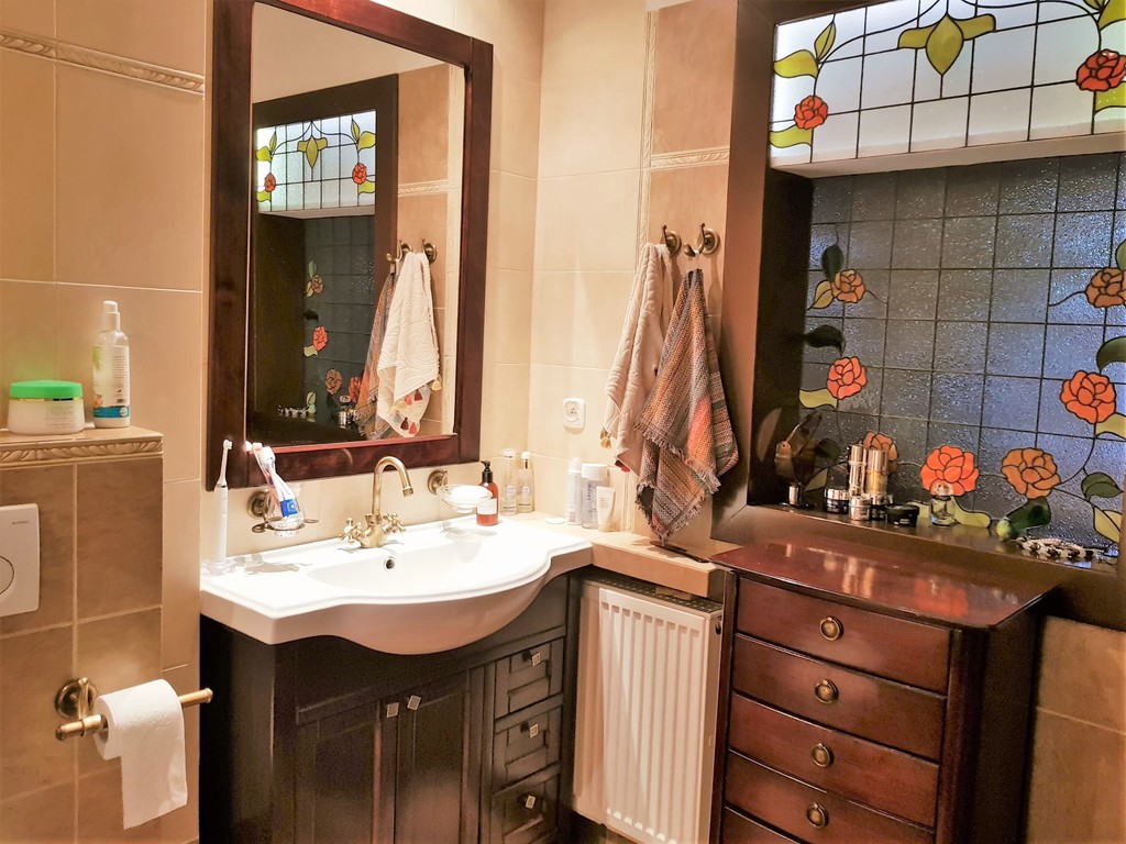 In the main bathroom