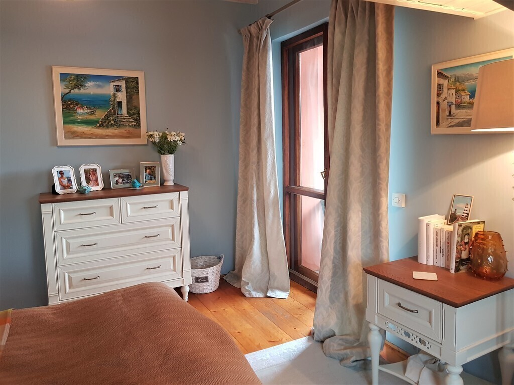 In the main bedroom overlooking the east 