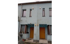 entrance to the house (left door)