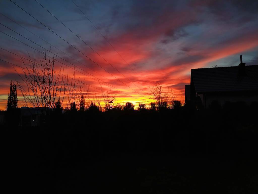 Sunset from our backyard