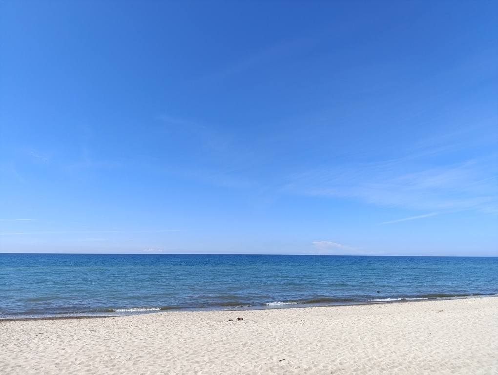 In Poland, we have some of the most beautiful sandy beaches in Europe. This photo was taken on the beach in the village of Łazy,