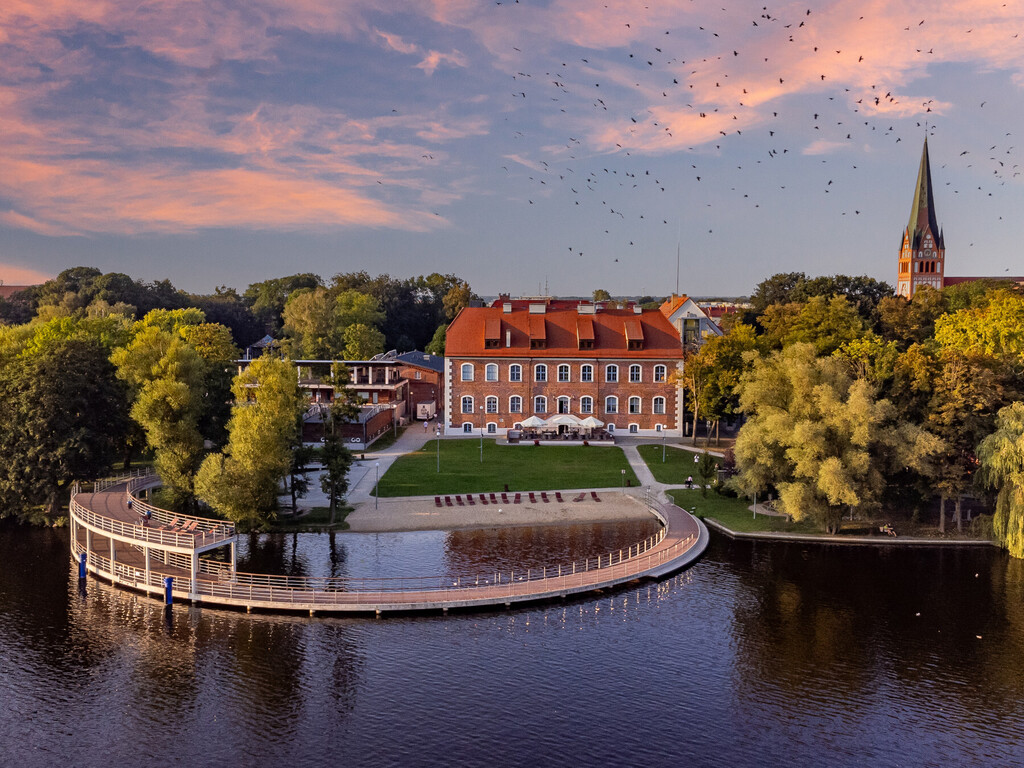 View of the medieval castle of the Pomeranian Dukes in city centre, 3 minutes walk from our house. 