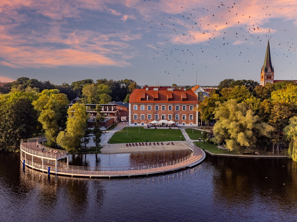 View of the medieval castle of the Pomeranian Dukes in city centre, 3 minutes walk from our house. 