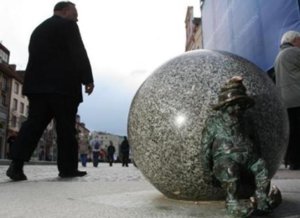 One of dwarfs living in Wroclaw. You can find many of them on the streets. That is why sometimes Wroclaw is called "city of d...