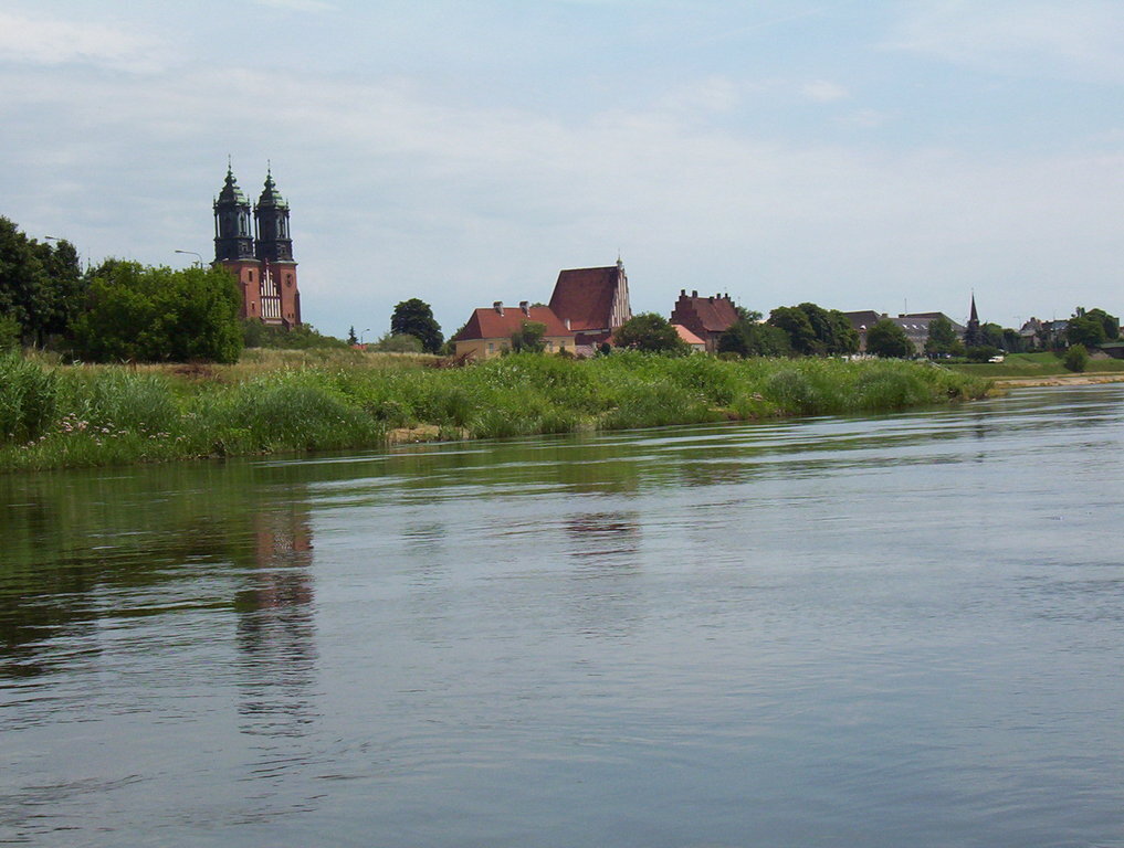 Poznan from canoe
