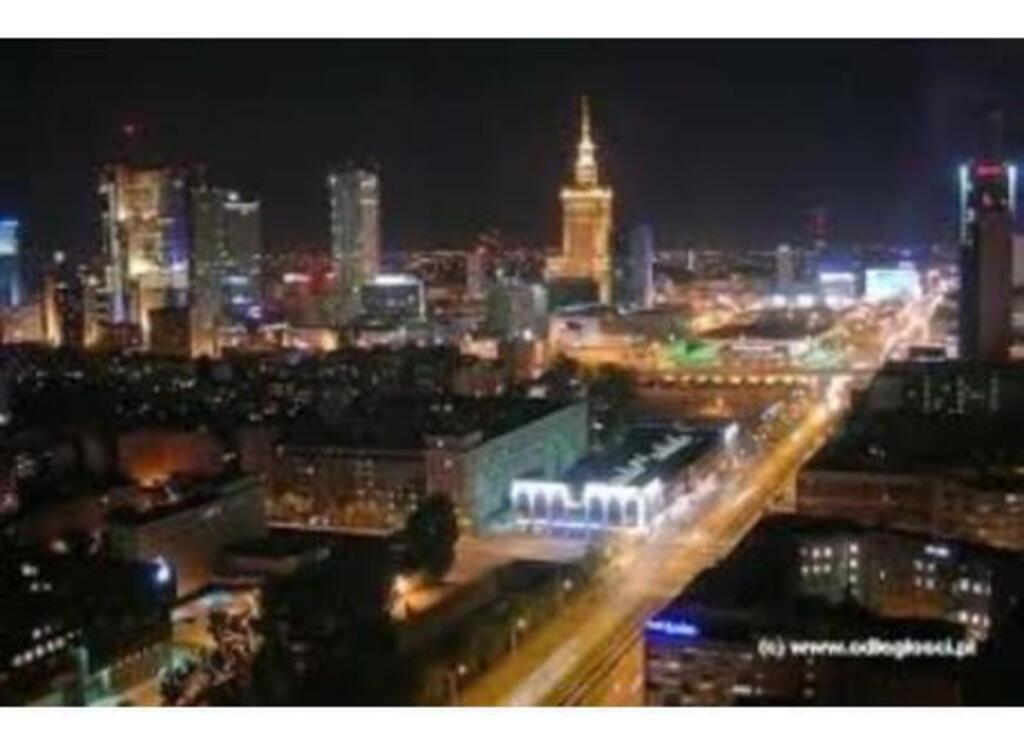 Warsaw at night