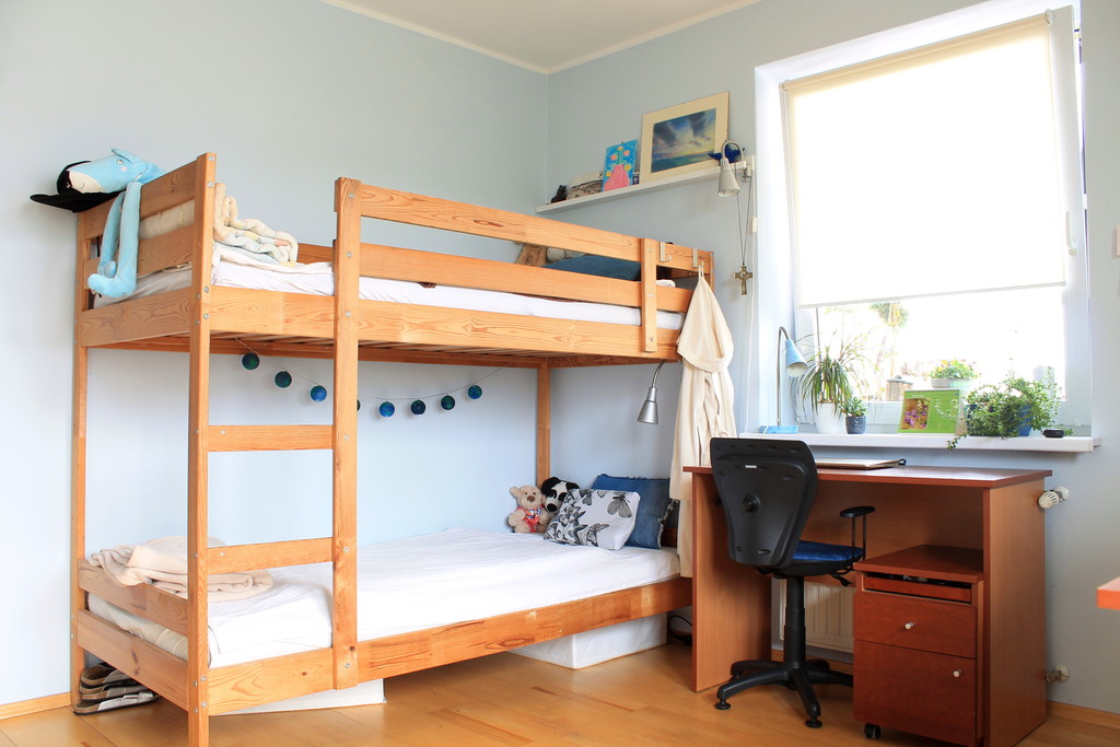 Bedroom with balcony, bunk bed, 2 sleeping places
