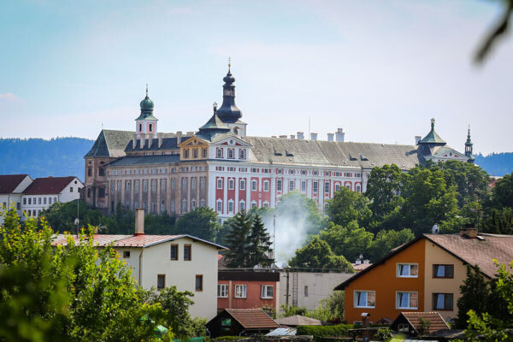 42 km Benedictine monastery Broumov
