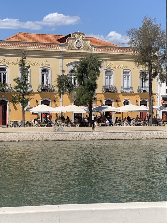 Many cafe's and restaurants on both sides of  the river Gilao, Tavira