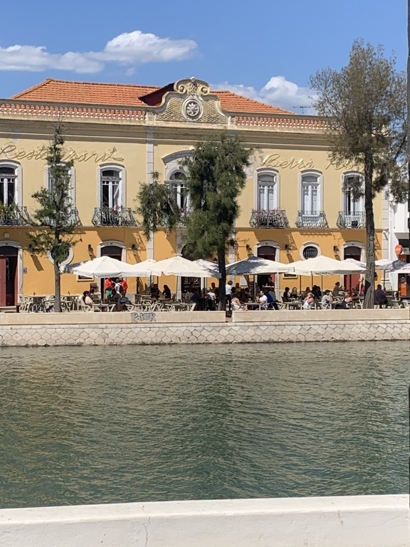 Many cafe's and restaurants on both sides of  the river Gilao, Tavira