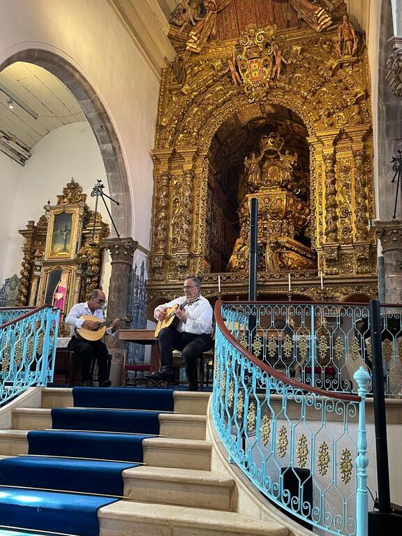 Fado performances in the church in Tavira
