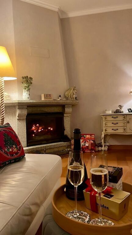 Woonkamer in Kerstsfeer 