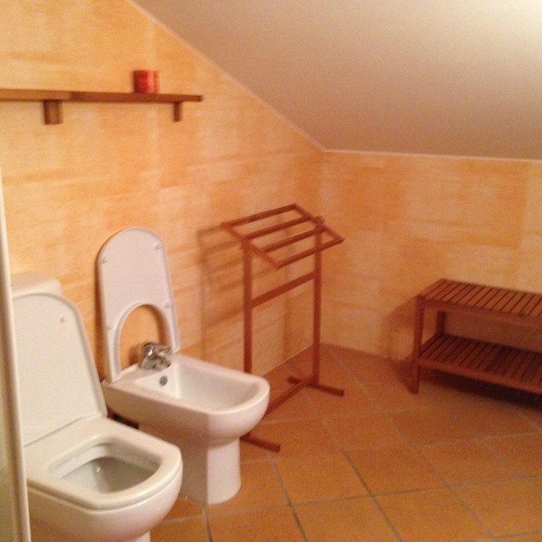 Second bathroom, upstairs in the loft.