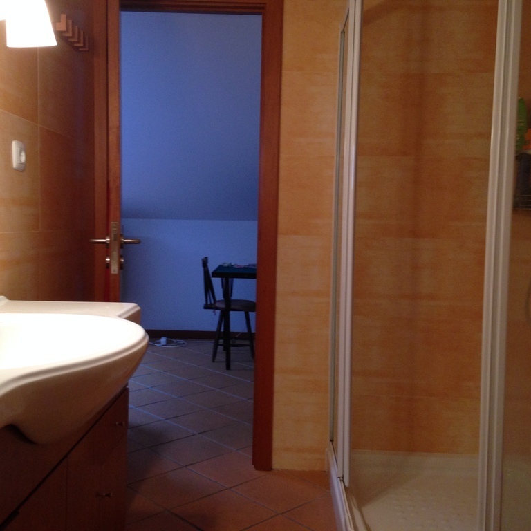 Second bathroom, upstairs in the loft.