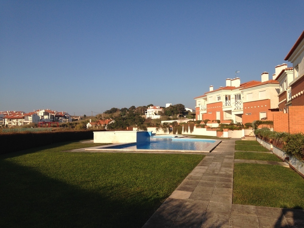The swimming pool of the condominium.j