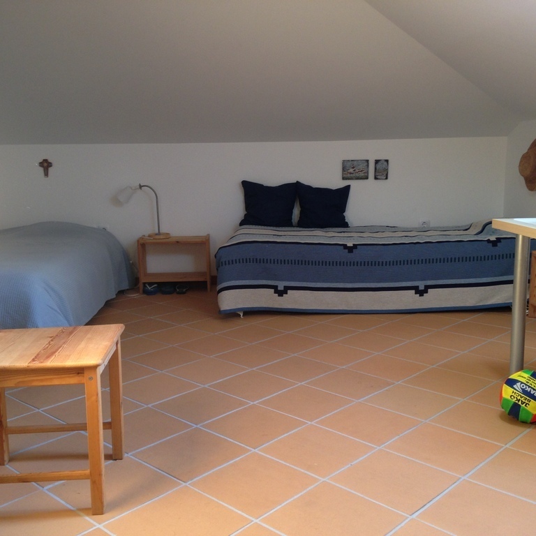 Bedroom 2: this room changed. Now has a double bed and a single bed instead of three single beds. It is, upstairs in the loft.