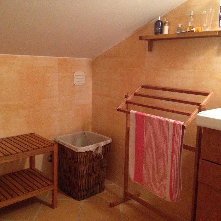 Second bathroom, upstairs in the loft.