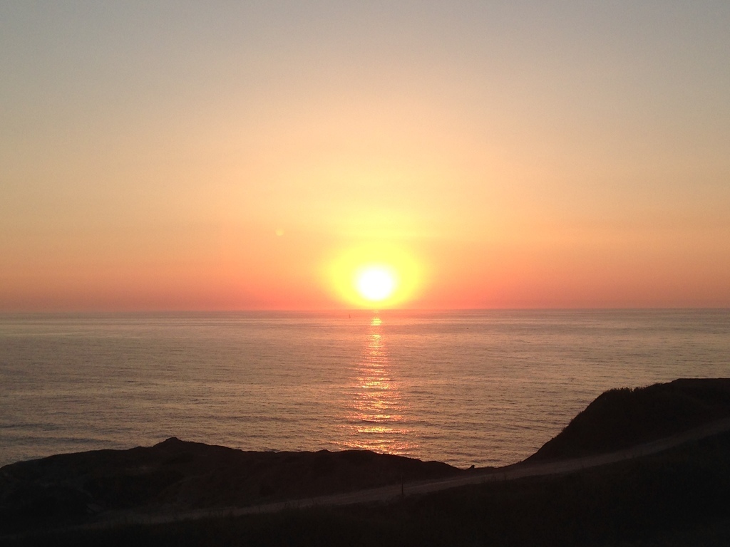 the sunset from our terrace