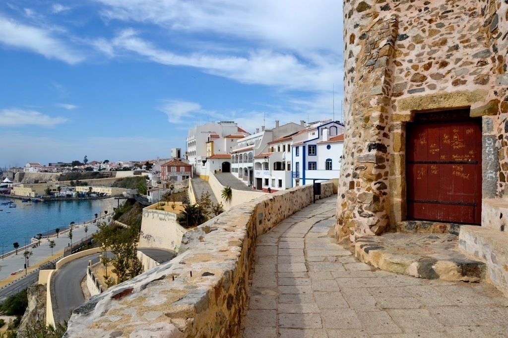 Behind the castle