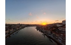 Sunset view in Oporto City