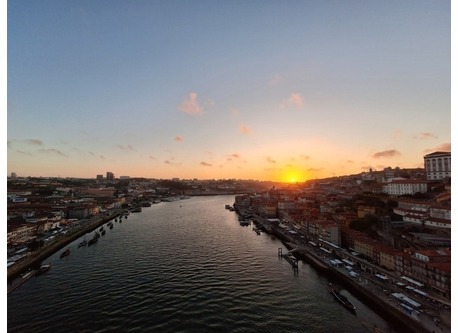 Sunset view in Oporto City