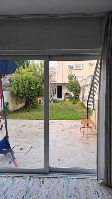 Ground level connected to garden