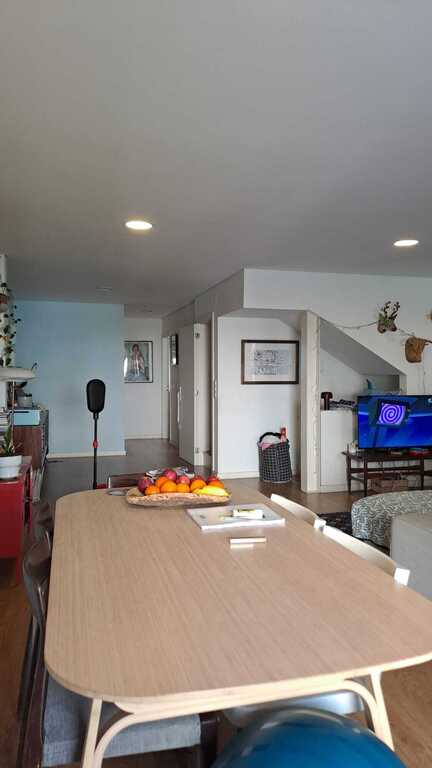 Living room and kitchen