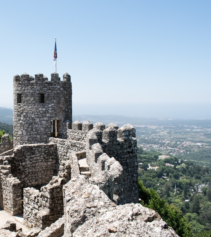 The Castle of the Moors, crowns the hills above Sintra
