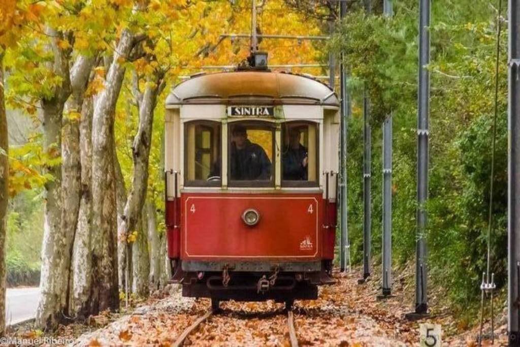 Sintra tram uses classic 1930 brill trams, which slowly trundle down 13 km from Sintra to pretty coastal town Praia das Maçãs.