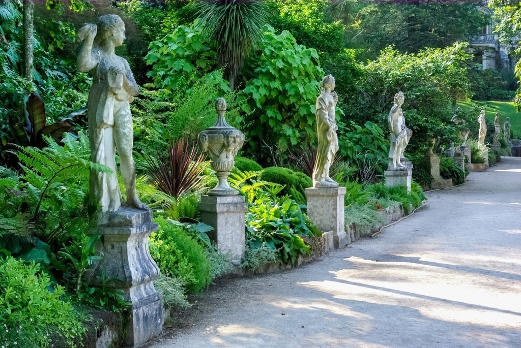 Quinta da Regaleira, conceptualised by a Brazilian coffee tycoon and an Italian opera set designer, gardens filled with follies.