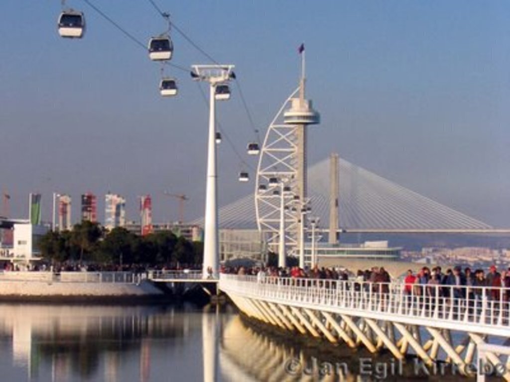 Parque das Nações, "Heritage for the Future" was built for World Fair Expo 98 and is a contrast to the city's old quarters.