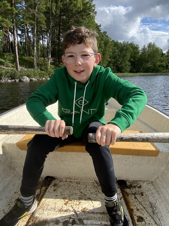 Rowing on the accessible lake.