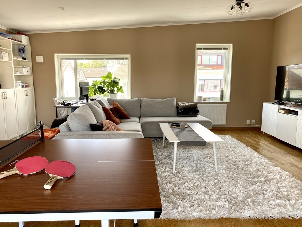 Third floor with TV and table tennis.