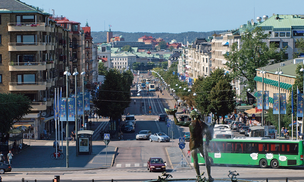 The City Centre of Göteborg. 5 km from the apartment.
