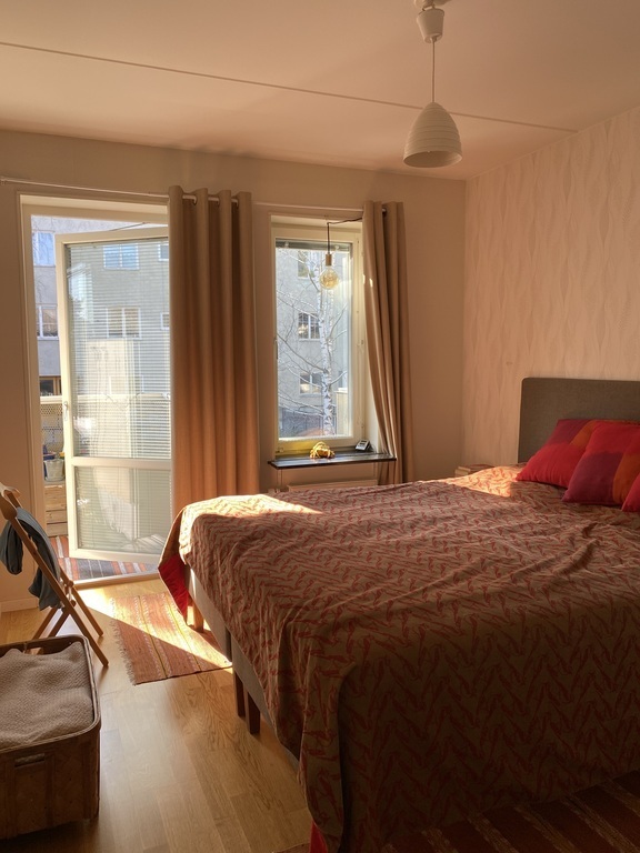 Exit to balcony from master bedroom