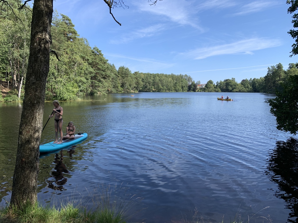 Lake Tofta which is 15 minutes drive from us to swim in or take a walk around the lake.